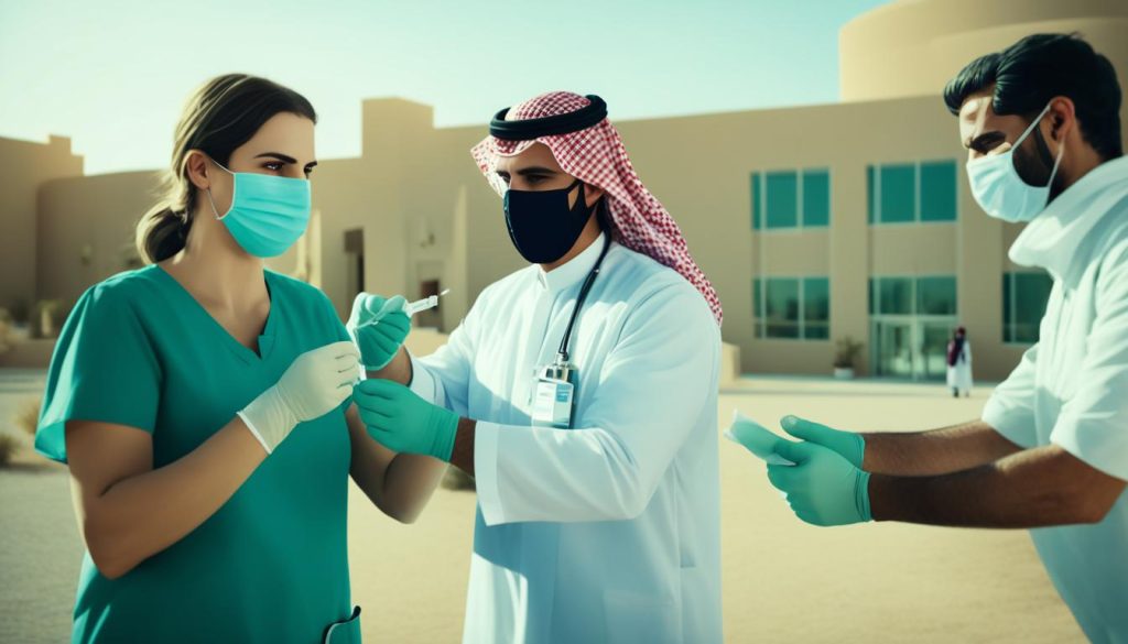 Vacunación en Arabia Saudita