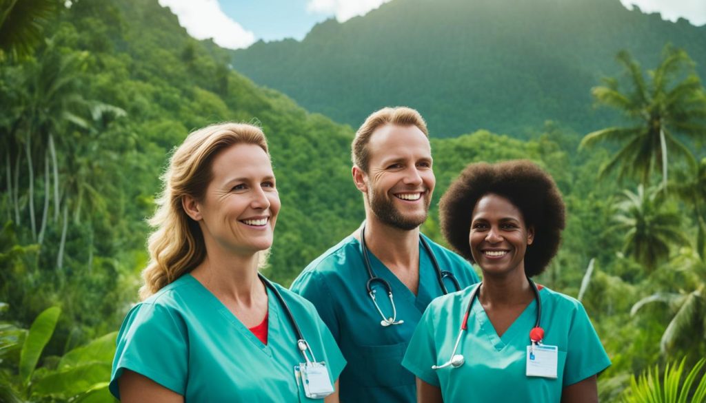 personal médico en Islas Salomón