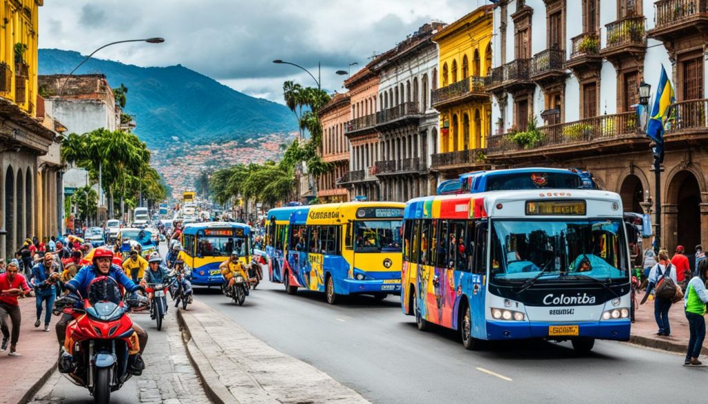 transporte en Colombia